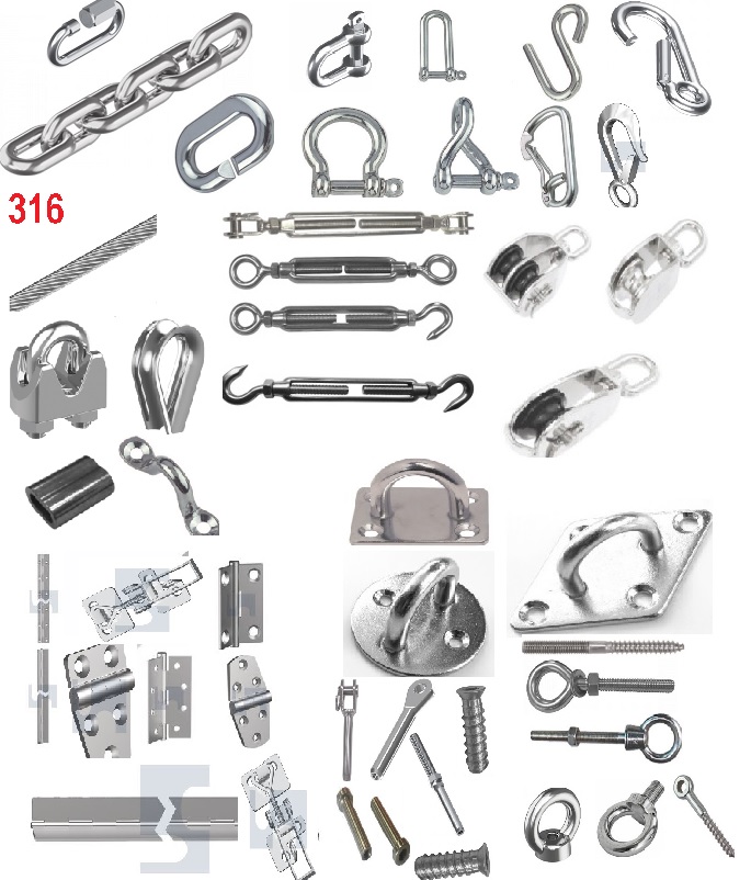Stainless Chain Rope Fittings & Hardware